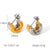 IG Style Circle Geometric Stainless Steel Electroplating Earrings