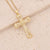 Women Cross Copper Gold Plating Pendants