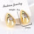 Moderate Luxury Irregular Heart Heart Droplet Copper Diamond Inlay Stud Earrings