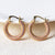 IG Style Round Geometric Copper Earrings