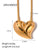 IG Style Heart Stainless Steel 18K Gold Plated Earrings