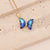 Fashion Butterfly Copper Electroplating Pendants