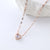 Moderate Luxury Heart Chain Geometric Heart Stainless Steel Electroplating Necklaces