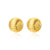 Minimalist Round Geometric Copper Electroplating Stud Earrings