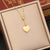 Fashion Heart Stainless Steel Oil Dripping Pendants