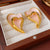 Medieval Heart Geometric Heart Alloy Oil Dripping Earrings