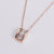 Minimalist Quadrilateral Stainless Steel Electroplating Necklaces