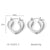 IG Style Heart Geometric Stainless Steel Electroplating Earrings