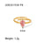 Women IG Style Circle Geometric Stainless Steel 18K Gold Plated Rings