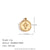 Fashion Irregular Heart Stainless Steel 18K Gold Plated Jewelry Making