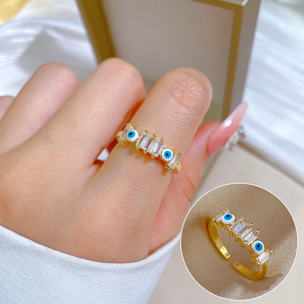 Korean Women Crown Brass Electroplating Rings