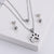 Women Korean Diamond Butterfly Cattle Moon Cartoon Stainless Steel Polishing Pendants