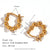 Fashion Circle U-Shape Geometric Stainless Steel 18K Gold Plated Earrings