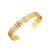 Fashion Circle Stainless Steel 18K Gold Plated Bangles