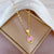 Exotic Women Little Daisy Chain Macaron Geometric Stainless Steel Necklaces