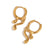 Fashion Circle Geometric Stainless Steel 18K Gold Plated Earrings