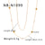 IG Style Pearl Geometric Stainless Steel Electroplating Necklaces