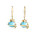 IG Style Sphere Cartoon Zircon Diamond Inlay Stud Earrings