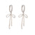 Minimalist Bowknot Geometric Copper Drop Earrings