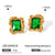 IG Style Quadrilateral Stainless Steel Electroplating Earrings