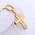 Minimalist Cross Stainless Steel Electroplating Pendants