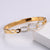 Natural Women Metal Diamond Geometric Stainless Steel Bangles