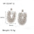 IG Style Irregular Geometric Stainless Steel Electroplating Earrings