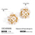 Flower Flower Stainless Steel Electroplating Stud Earrings