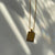 Minimalist Quadrilateral Number Text Letter Stainless Steel 18K Gold Plated Necklaces