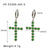 IG Style Cross Geometric Stainless Steel Electroplating Earrings