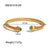 Women IG Style Geometric Stainless Steel 18K Gold Plated Bracelets