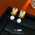 Medieval Bee Chinese Zodiac Animal Alloy Electroplating Earrings