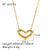 IG Style Heart Geometric Stainless Steel Electroplating Necklaces