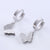 Refreshing Butterfly Geometric Animal Chinese Zodiac Stainless Steel Electroplating Stud Earrings