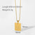 IG Style Letter Geometric Stainless Steel 18K Gold Plated Necklaces