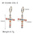 IG Style Cross Geometric Stainless Steel Electroplating Earrings