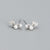 925 Sterling Silver Cute Round Ellipse Geometric Silver Electroplating Stud Earrings