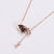 Women Korean Metal Eye Doll Stainless Steel Gold Plating Pendants