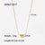 IG Style Geometric Stainless Steel 18K Gold Plated Necklaces