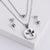 Women Korean Cross Star Shell Country Style Cattle Camouflage Butterfly Doll Stainless Steel Polishing Pendants