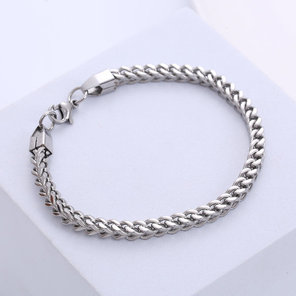 Men Geometric Metal Geometric Titanium Steel Bracelets