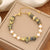 Women Pearl Wave Natural Stone Handmade Bracelets