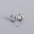 925 Sterling Silver Minimalist Circle Geometric Silver Electroplating Stud Earrings