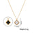 Flower Titanium Steel 18K Gold Plated Necklaces