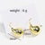 Niche Droplet Droplet Copper Electroplating Stud Earrings