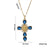 Chic Cross Geometric Titanium Steel 18K Gold Plated Necklaces