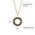 Fashion Round Insect Geometric Heart Stainless Steel 18K Gold Plated Necklaces