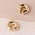 IG Style Circle Geometric Copper Electroplating Earrings