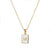 Minimalist Letter Number Text Stainless Steel 18K Gold Plated Necklaces