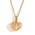 Fashion Fan-Shape Geometric Stainless Steel 18K Gold Plated Necklaces